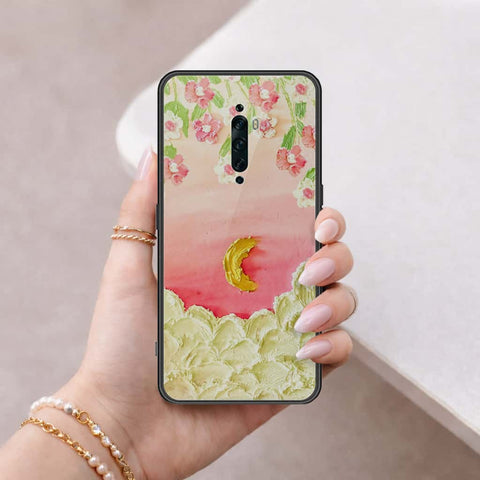 Oppo Reno 2F Cover - Floral Series 3 - HQ Ultra Shine Premium Infinity Glass Soft Silicon Borders Case