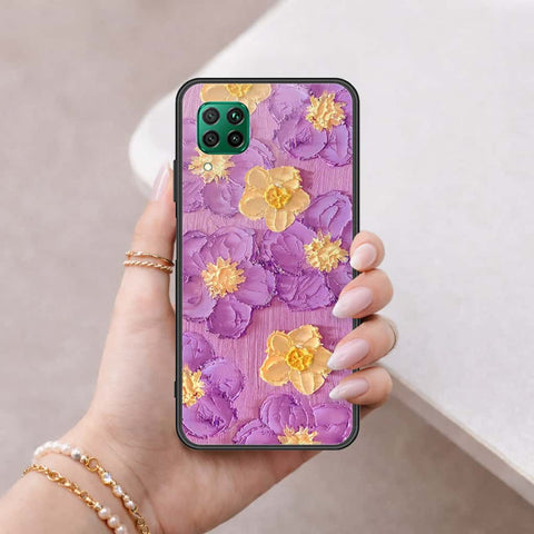 Huawei Nova 7i Cover - Floral Series 3 - HQ Ultra Shine Premium Infinity Glass Soft Silicon Borders Case