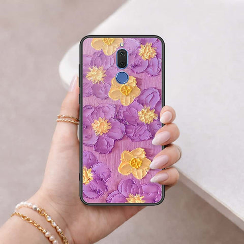 Huawei Mate 10 Lite Cover - Floral Series 3 - HQ Ultra Shine Premium Infinity Glass Soft Silicon Borders Case