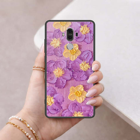 Huawei Mate 9 Cover - Floral Series 3 - HQ Ultra Shine Premium Infinity Glass Soft Silicon Borders Case