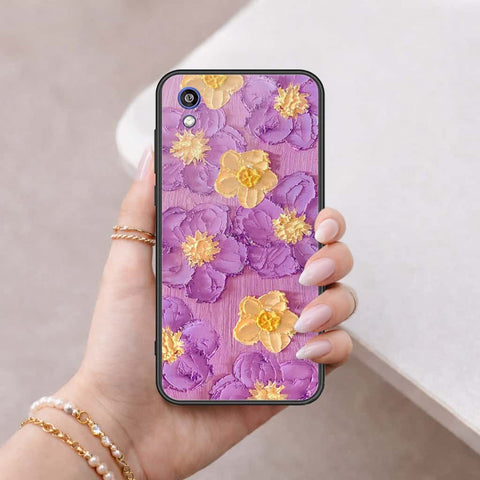 Huawei Honor 8S Cover - Floral Series 3 - HQ Ultra Shine Premium Infinity Glass Soft Silicon Borders Case