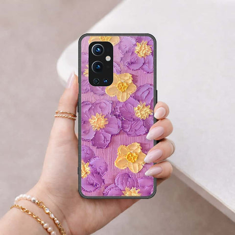 OnePlus 9 Pro Cover - Floral Series 3 - HQ Ultra Shine Premium Infinity Glass Soft Silicon Borders Case