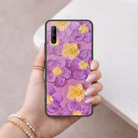 Huawei Y9s Cover - Floral Series 3 - HQ Ultra Shine Premium Infinity Glass Soft Silicon Borders Case