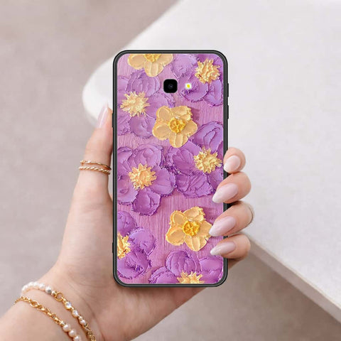Samsung Galaxy J4 Plus Cover - Floral Series 3 - HQ Ultra Shine Premium Infinity Glass Soft Silicon Borders Case