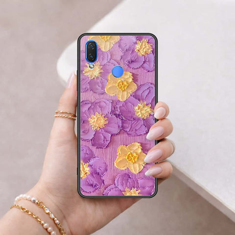 Huawei Nova 3i  Cover - Floral Series 3 - HQ Ultra Shine Premium Infinity Glass Soft Silicon Borders Case