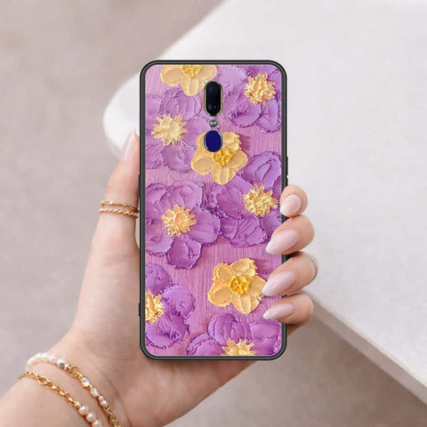 Oppo F11 Cover - Floral Series 3 - HQ Ultra Shine Premium Infinity Glass Soft Silicon Borders Case