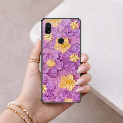 Xiaomi Redmi 7 Cover - Floral Series 3 - HQ Ultra Shine Premium Infinity Glass Soft Silicon Borders Case