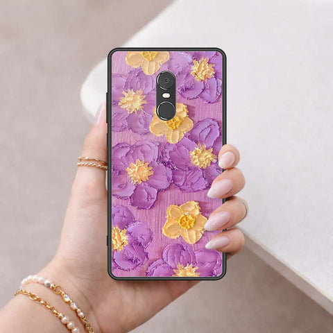 Xiaomi Redmi Note 4 / 4X Cover - Floral Series 3 - HQ Ultra Shine Premium Infinity Glass Soft Silicon Borders Case