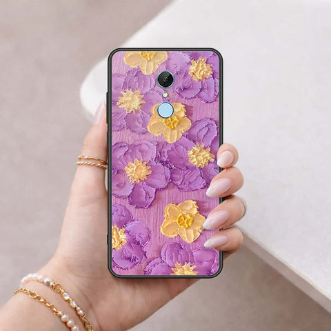 Xiaomi Redmi 5 Cover - Floral Series 3 - HQ Ultra Shine Premium Infinity Glass Soft Silicon Borders Case
