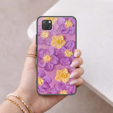 Honor 9S Cover - Floral Series 3 - HQ Ultra Shine Premium Infinity Glass Soft Silicon Borders Case