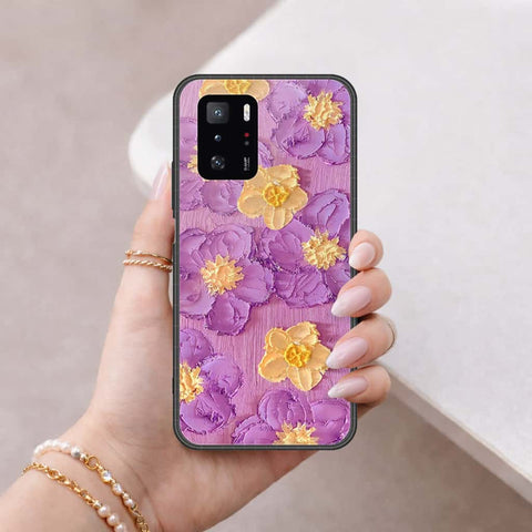Xiaomi Poco X3 GT Cover - Floral Series 3 - HQ Ultra Shine Premium Infinity Glass Soft Silicon Borders Case