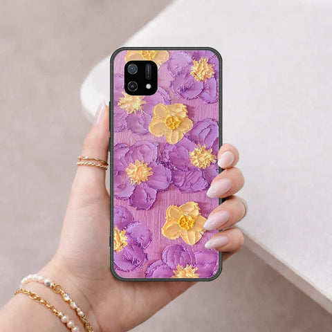 Oppo A16e Cover - Floral Series 3 - HQ Ultra Shine Premium Infinity Glass Soft Silicon Borders Case