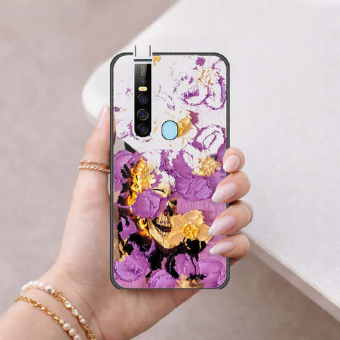 Tecno Camon 15 Pro Cover - Floral Series 3 - HQ Ultra Shine Premium Infinity Glass Soft Silicon Borders Case