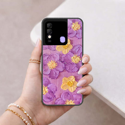 Tecno Spark 8 Cover - Floral Series 3 - HQ Ultra Shine Premium Infinity Glass Soft Silicon Borders Case