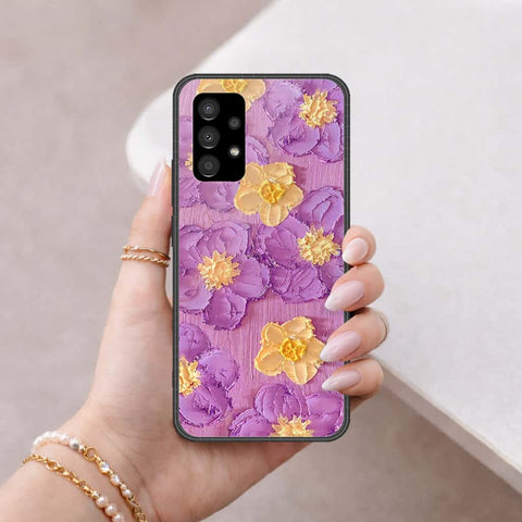 Samsung Galaxy A53 5G Cover - Floral Series 3 - HQ Ultra Shine Premium Infinity Glass Soft Silicon Borders Case