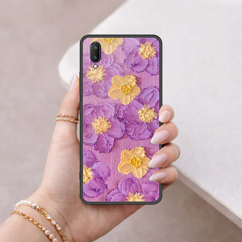 Vivo X21s Cover - Floral Series 3 - HQ Ultra Shine Premium Infinity Glass Soft Silicon Borders Case