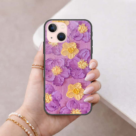 iPhone 14 Plus Cover - Floral Series 3 - HQ Ultra Shine Premium Infinity Glass Soft Silicon Borders Case