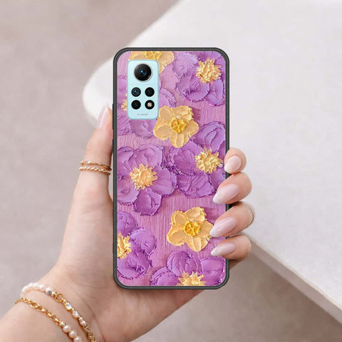 Xiaomi Redmi Note 12 Pro 4G Cover - Floral Series 3 - HQ Ultra Shine Premium Infinity Glass Soft Silicon Borders Case