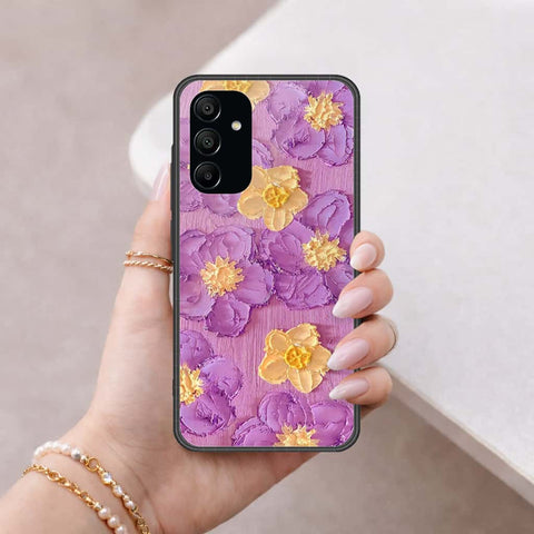 Samsung Galaxy A15 4GCover - Floral Series 3 - HQ Ultra Shine Premium Infinity Glass Soft Silicon Borders Case