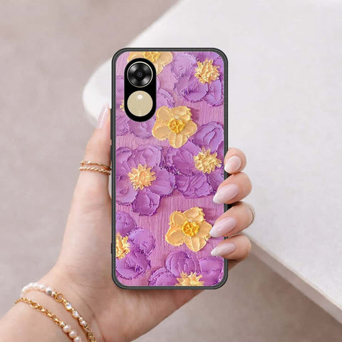 Oppo A17k Cover - Floral Series 3 - HQ Ultra Shine Premium Infinity Glass Soft Silicon Borders Case