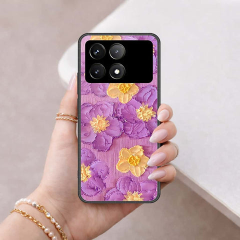 Xiaomi Poco X6 Pro Cover - Floral Series 3 - HQ Ultra Shine Premium Infinity Glass Soft Silicon Borders Case
