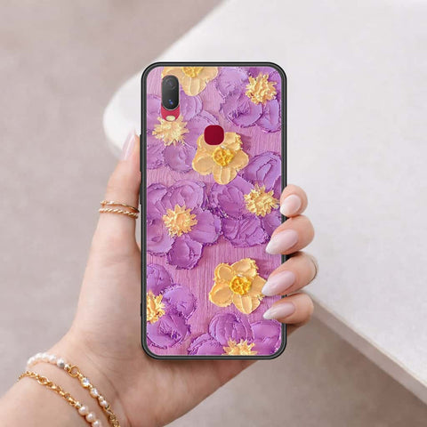 Vivo Y11 2019 Cover - Floral Series 3 - HQ Ultra Shine Premium Infinity Glass Soft Silicon Borders Case