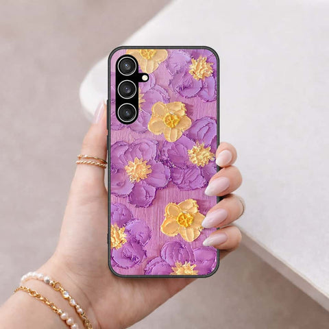 Samsung Galaxy S23 FE Cover - Floral Series 3 - HQ Ultra Shine Premium Infinity Glass Soft Silicon Borders Case