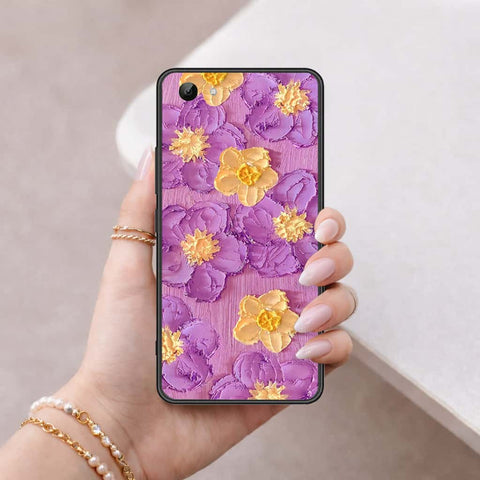 Vivo Y81 Cover - Floral Series 3 - HQ Ultra Shine Premium Infinity Glass Soft Silicon Borders Case
