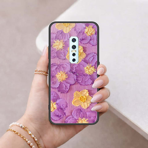 Vivo V17 Pro Cover - Floral Series 3 - HQ Ultra Shine Premium Infinity Glass Soft Silicon Borders Case