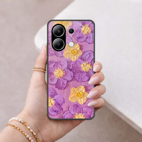 Xiaomi Redmi Note 14S Cover - Floral Series 3 - HQ Ultra Shine Premium Infinity Glass Soft Silicon Borders Case
