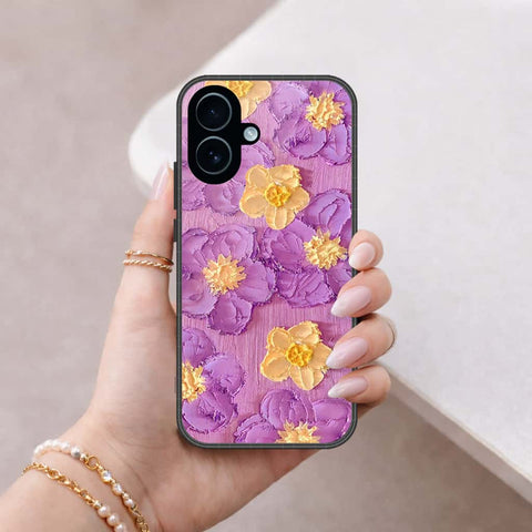 iPhone 18 - Floral Series 3 - HQ Ultra Shine Premium Infinity Glass Soft Silicon Borders Case