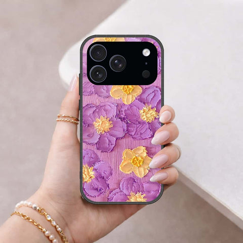 iPhone 18 Pro - Floral Series 3 - HQ Ultra Shine Premium Infinity Glass Soft Silicon Borders Case