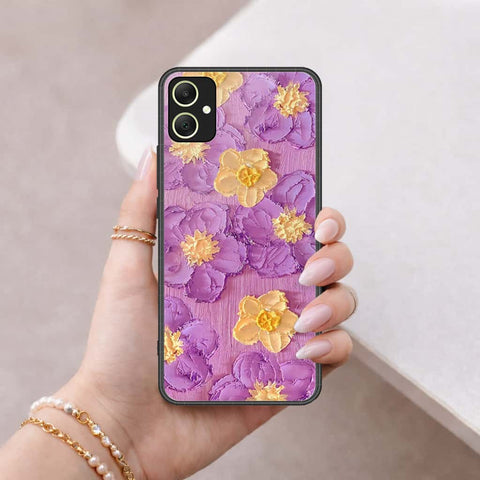 Samsung Galaxy A06 Cover - Floral Series 3 - HQ Ultra Shine Premium Infinity Glass Soft Silicon Borders Case