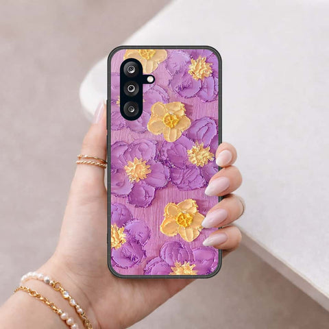 Samsung Galaxy A57 Cover - Floral Series 3 - HQ Ultra Shine Premium Infinity Glass Soft Silicon Borders Case