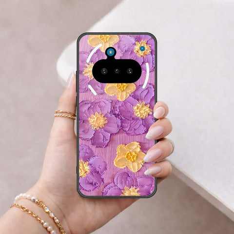Nothing Phone 3a Cover - Floral Series 3 - HQ Ultra Shine Premium Infinity Glass Soft Silicon Borders Case