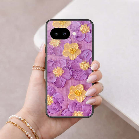 Google Pixel 9a Cover - Floral Series 3 - HQ Ultra Shine Premium Infinity Glass Soft Silicon Borders Case