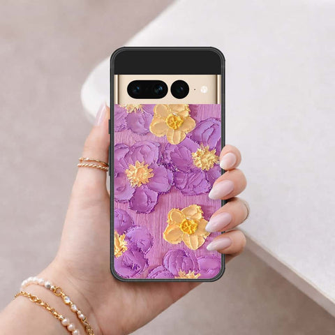 Google Pixel 7 Pro Cover - Floral Series 3 - HQ Ultra Shine Premium Infinity Glass Soft Silicon Borders Case