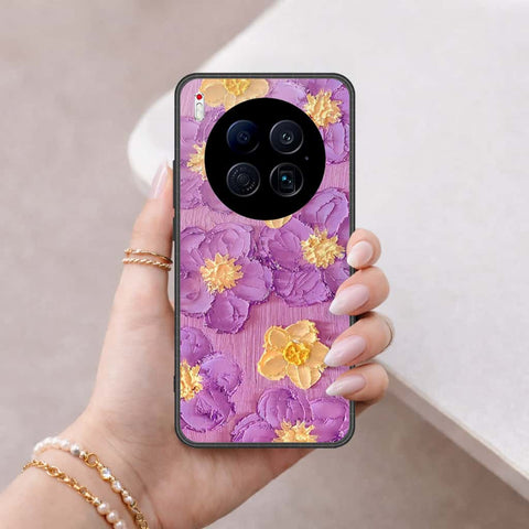Tecno Camon 40 Premier 5G Cover - Floral Series 3 - HQ Ultra Shine Premium Infinity Glass Soft Silicon Borders Case