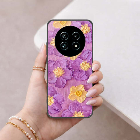 Realme 13 Pro Plus Cover - Floral Series 3 - HQ Ultra Shine Premium Infinity Glass Soft Silicon Borders Case