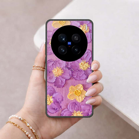 Vivo V7 Plus Cover - Floral Series 3 - HQ Ultra Shine Premium Infinity Glass Soft Silicon Borders Case
