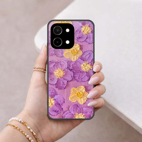 Vivo Y28 4G Cover - Floral Series 3 - HQ Ultra Shine Premium Infinity Glass Soft Silicon Borders Case