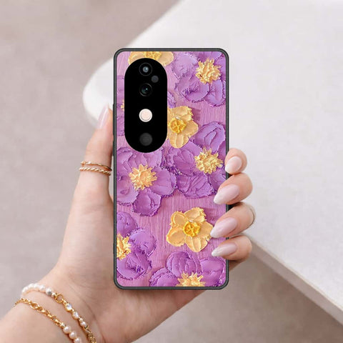 Vivo S19 Pro Cover - Floral Series 3 - HQ Ultra Shine Premium Infinity Glass Soft Silicon Borders Case