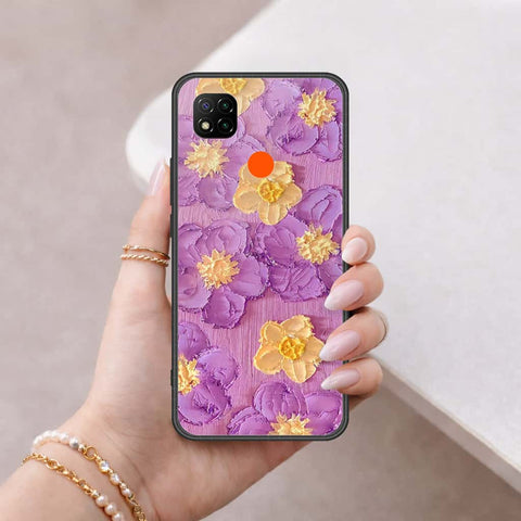 Xiaomi Poco C3 Cover - Floral Series 3 - HQ Ultra Shine Premium Infinity Glass Soft Silicon Borders Case