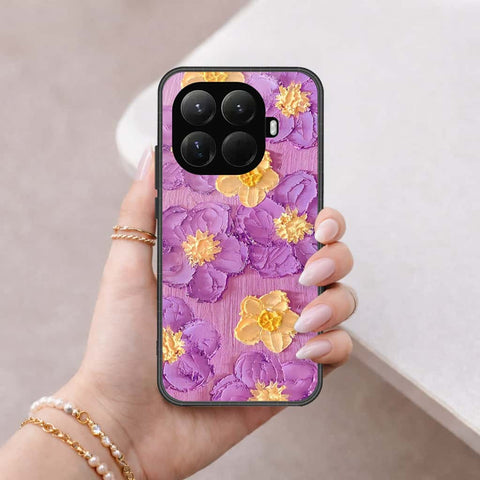 Xiaomi 15t Pro - Floral Series 3 - HQ Ultra Shine Premium Infinity Glass Soft Silicon Borders Case
