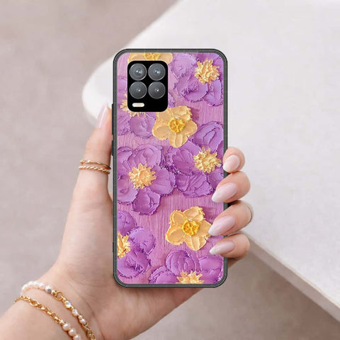 Realme 8 Pro Cover - Floral Series 3 - HQ Ultra Shine Premium Infinity Glass Soft Silicon Borders Case