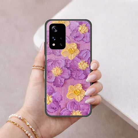 Xiaomi Redmi Note 11 5G Cover - Floral Series 3 - HQ Ultra Shine Premium Infinity Glass Soft Silicon Borders Case