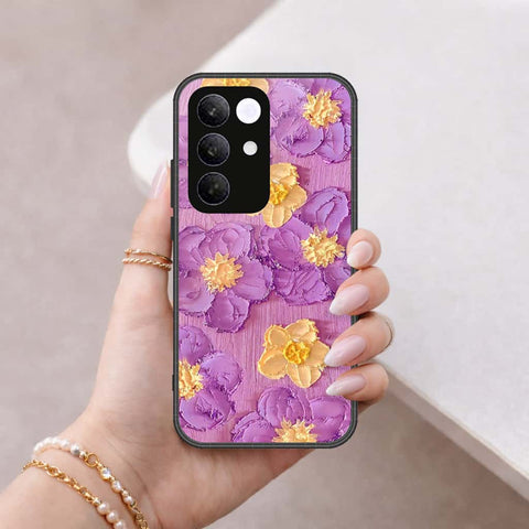 Realme C85 Pro Cover - Floral Series 3 - HQ Ultra Shine Premium Infinity Glass Soft Silicon Borders Case
