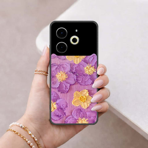 Tecno Pova 6 Pro Cover - Floral Series 3 - HQ Ultra Shine Premium Infinity Glass Soft Silicon Borders Case