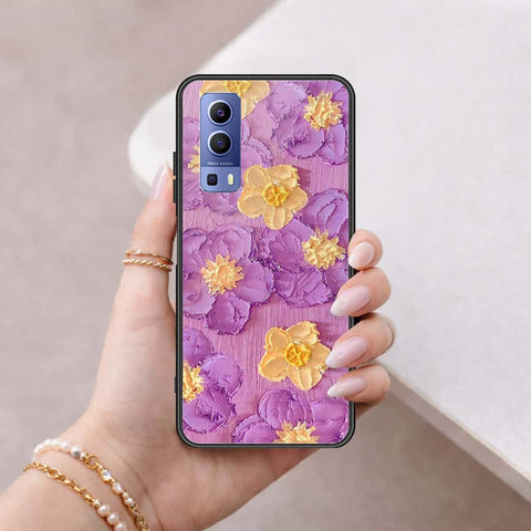 Vivo Y52 5G Cover - Floral Series 3 - HQ Ultra Shine Premium Infinity Glass Soft Silicon Borders Case