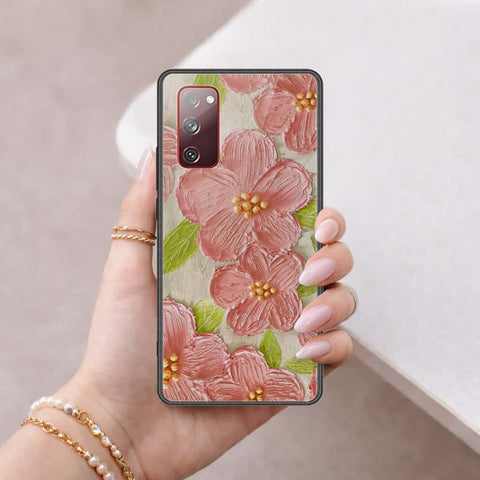Samsung Galaxy S20 FE Cover - Floral Series 4 - HQ Ultra Shine Premium Infinity Glass Soft Silicon Borders Case